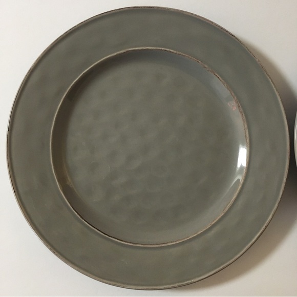 2 Pier 1 Imports Martillo Fog Stoneware Round Dinner Plates - Picture 6 of 16